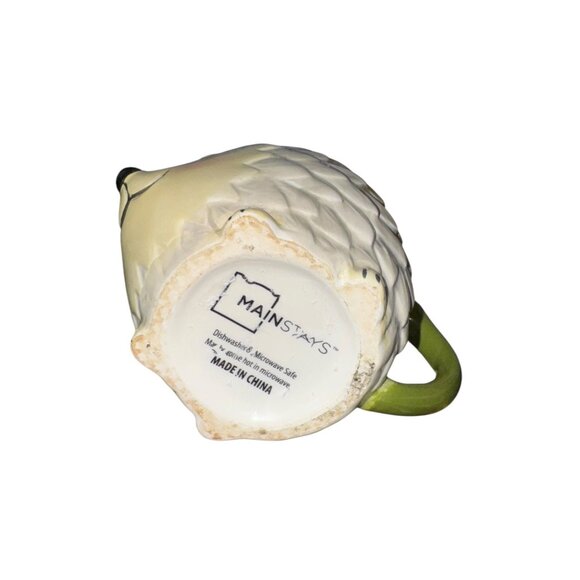 Happy Hedgehog Ceramic Mug With Floral Handle - Picture 8 of 8